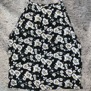 Patterned halter neck crop top